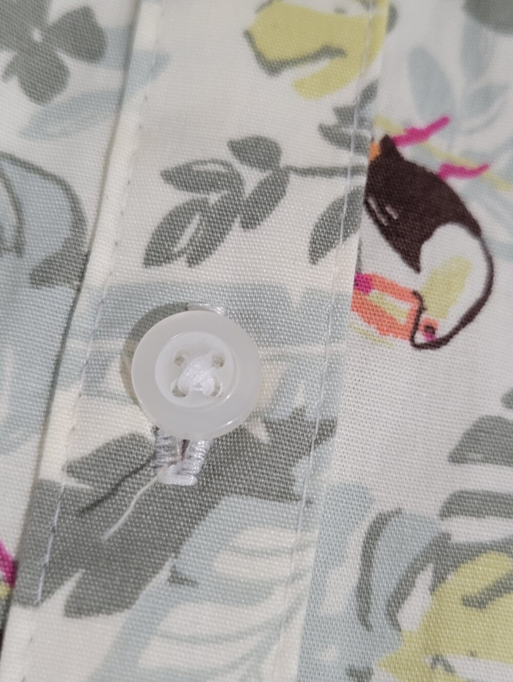 Croft & Barrow Tropical Toucan Cotton Button Down Casual Shirt Size 2X NWT - Picture 12 of 16